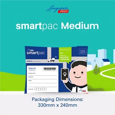 Smartpac $24 (10pcs) Medium (A4 size) or $23 Small