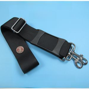 Black Nylon Shoulder Crossbody Strap Bag Metal Accessories Shoulder Strap Size Travel Bag Computer Bag Men and Women Bag Belt