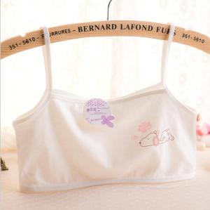 Girl Vest Camisole Development Period Pure Cotton Intimates 10 Primary School Students 8-16 Years Old Youth Girls Kids Growth Bra