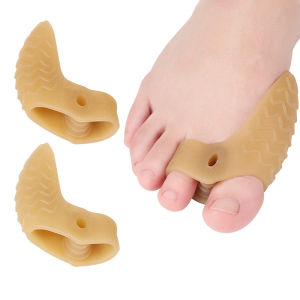 2Pcs Bunion Corrector Toe Separators Hallux Valgus Soft Gel Bunion Pads Support for Overlapping Toes for Men and Women