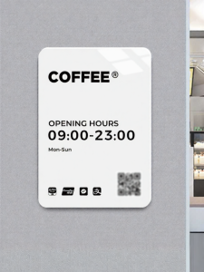 Creative Custom Operating Hours Sign