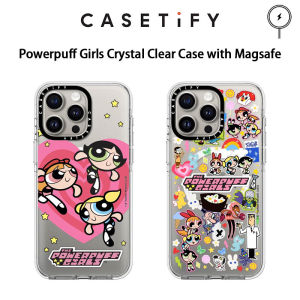🔥Ốp lưng trong suốt pha lê ba cô gái siêu nhân x casetify chính hãng [không màu vàng] với Magsafe cho Iphone 15 Pro Max / iPhone 14 Pro Max / iPhone 13 Pro Max vỏ điện thoại bảo vệ