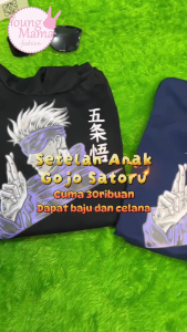 YMF - Setelan Sweater Hoodie Gojo Satoru | Anak-Remaja ( SET Hoodie - Gojo Satoru )®