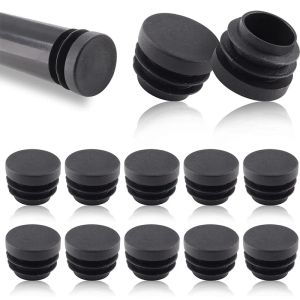 16PCS Black Round Plastic Blanking End Cap Tube Pipe Inserts Plug Bung Insert Stopper For Chair Leg Pipe Tapon Tubo