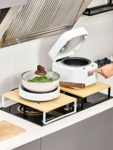 Thickened Iron Art Kitchen Storage Rack Gas Stove Cover Plate Shield Home Use Pot Holder Stove Surface Organizer Shelf