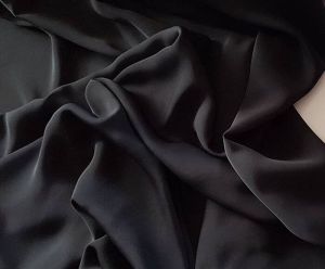 kain jetblack premium kiara softer (MTA) LEUWITEX bahan jetblack abaya L:150 cm per 1 roll
