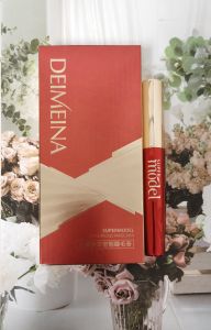 Demeena Little Red Tube Mascara Thick Long Curling Sweatproof Waterproof Easy to Remove for Any Skin Type Single Head Mascara