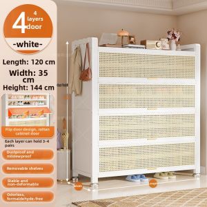 DIBIOU | Steel Shoe Cabinet Multi-Layer Storage