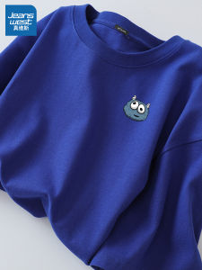 Jeanswest Womens Short Sleeve T-Shirt Cotton Half Sleeve Sweet Style round Neck Casual Top for Summer Fashionable Design