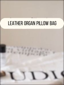 Organ Pillow Cosmetic Bag Ladies Cream Leather Make up Bag Large Capacity Travel Organizer Bag Toiletry Bag Make up Organizer