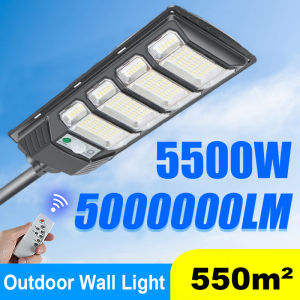5500W Solar Lights 5000000LM External Solar Lamp Garden Lighting Motion Sensor Solar Outdoor LED Lamp Waterproof For Street Yard