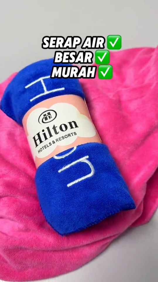 ListonX UK Hilton Hotel & Resort Premium Microfiber Bath Towel (140×70 cm) – Highly Absorbent Soft & Gentle on Skin