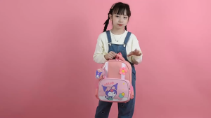 Kuromi Bagpack For Kids Girl Kindergarten Grade 1 School Bag Kuromi Backpack Canvas Backpack