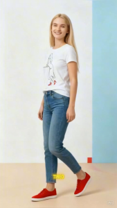 Women Custom T-Shirt Line Art Design– Premium Cotton Breathable Elegant Work Wear