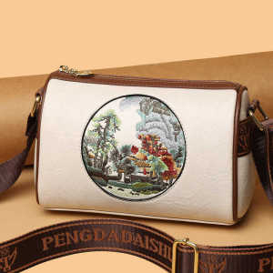 Fancy Retro National Style Bag Womens Bag 2024 New Arrival Womens Multi-Layer Shoulder Messenger Bag New Chinese Style Pillow Bag