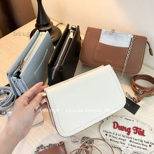 [Chuẩn hãng] Túi nữ đeo chéo + đeo vai size 21 da trơn mịn kèm ví nhỏ đưng thẻ PW2-76390097 full màu
