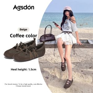 Agsdon | Ballet Flats Women Mary Jane Flat Casual Shoes