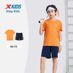 XTEP | Quick-Dry Breathable Kids T-Shirt and Shorts Set