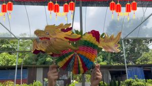 G4U-CNY Dragon Dance Handmade Paper Cutting Childrens Handmade Diy Paper Dragon舞狮