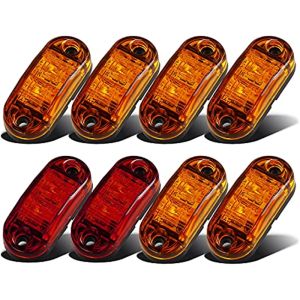 10PCS IP67 waterproof 12V DC signal light used for trailer fenders piranha truck side light signal light turn signal light