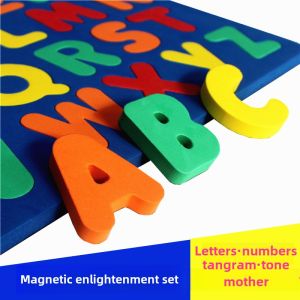 Giáo Dục Sớm Magne Tile ABC Chữ Cái Số Âm Thanh Phụ Âm Âm Thanh Hình Học Giáo Dục Sớm Giáo Dục Thông Minh Đồ Chơi