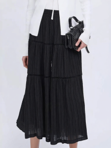 SDEER | Chinese Style A-Line Skirt