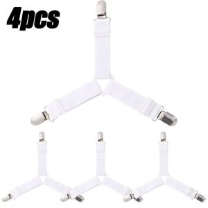 8/4Pcs/Set Adjustable Bed Sheet Grippers Belt Fastener Bed Sheet Clips Mattress Cover Blankets  Quilt Holder  Organize  Gadgets