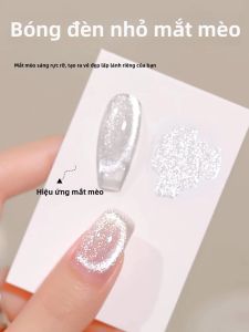 Sơn Gel Móng Tay Mắt Mèo Ánh Trăng Trắng 12ML Làm Cứng Bằng Đèn UV/LED Dạng Bóng Nhỏ Dùng Được Cho Móng Trắng