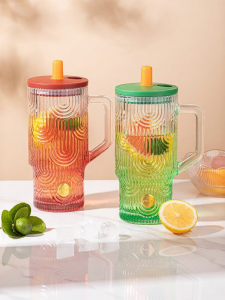 NERVISHI | High Aesthetic Portable Straw Glass Cup