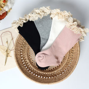 New Baby Girls Socks Long Knee High Ruffle Sock Kids Soft Cotton Toddlers Socks For 0-5 Years Childrens Princess Socks