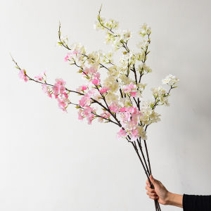Artificial Cherry Blossom Branch Fake Long Stem Sakura Flower Home Living Room Office Wedding Decoration Cherry Flowers