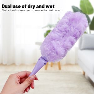 Microfiber Duster Set Foldable Anti-static Household Cleaning Duster Dust Brush Sweeping Feather Duster Household Cleaning Tool