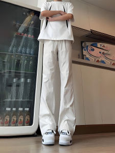 กางเกงขายาวทรงตรงลำลองสำหรับผู้ชาย ทรงบาง แห้งเร็ว ทรงเอวสูง ทรงกระบอกเล็ก ทรงตรง กางเกงขายาวทรงตรง