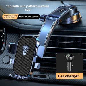 MONLEYTA | Universal Car Windshield Mount Phone Holder Germany Design Navigation Dashboard Suction Cup Type Vehicle Universal Non-obstructive