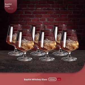 BOANG | Luxury Crystal Brandy Glass Short Stem Home Use