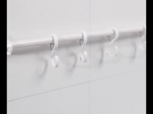 16Pcs S-Shaped Hook Plastic Windproof Hook with Safety Buckle for Kitchen Bathroom