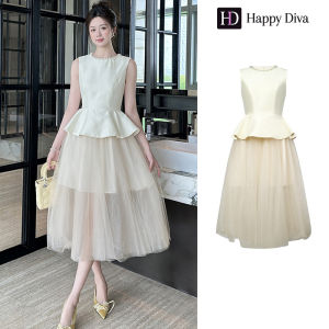 Happy Diva Womens Dresses Apricot Dresses Patchwork Dresses Wedding Formal Party Dresses Banquet Evening Dresses 9012
