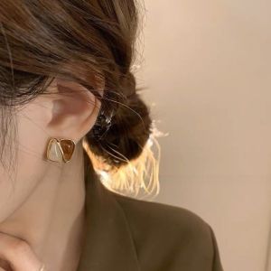 Retro French Style Womens Earrings Fashionable Elegant Autumn New Arrival  out Premium Lightweight Unique Stud Earrings
