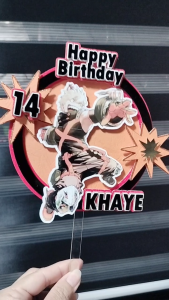 Customized Personalized KATSUKI BAKUGOU Layered Cake Topper 3D Style