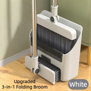 Goldstar 3 In 1 Foldable Broom And Dustpan Set Rotating Broom For Household Home Floor Cleaning Tool