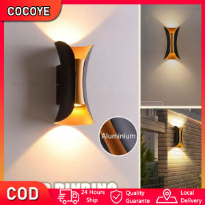 GOLD Lampu Dinding Tahan Air Aluminium LAMPU LED DINDING / LAMPU DINDING OUTDOOR / DINDING LED MINIMALIS / LAMPU TANGGA