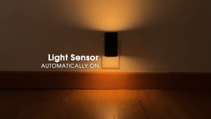 BRITZ Viral TIKTOK LED Night Light Plug in Modern Night Lights Plug into Wall Dusk to Dawn Sensor Warm White 3000K 0-100LM Adjustable Brightness Dimmable Night Lights for Hallway Bedroom Stairway