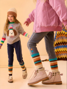 PPTOWN | Fleece-lined Warm Flexible Long Pants for Big Girls