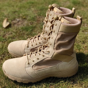 Ultra-Light High-Top Tactical Boots Mens Womens Summer Breathable Anti-Slip Wear-Resistant Flying Fish Battle Boots