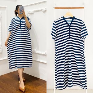 Dress Mici garis motif