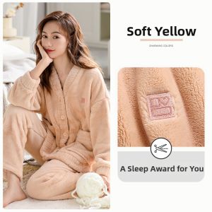 JIALEFEN | Anti-Static Winter Flannel Pajamas