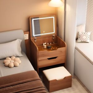 OYIla | Folding Vanity Desk With Mirror