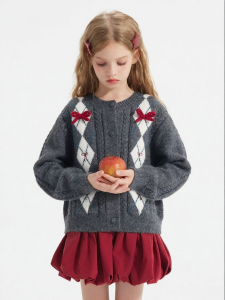 iplant | Áo Cardigan Len Mới Cho Bé Gái Mùa Thu