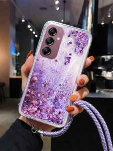 เคสโทรศัพท์ซิลิโคน Samsung A55 รุ่น A35 5G รุ่น A25 ลายการ์ตูน รุ่น A17 ครอบเต็มขอบ รุ่น A05S ป้องกันการตกหล่น รุ่น S24ULTRA รุ่น S23FE สายคล้องคอสำหรับผู้หญิง รุ่น A54 รุ่น A56 ป้องกัน