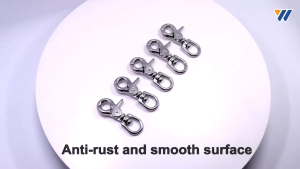 Rust-Resistant Stainless Steel Scissor Hook Lobster Clasp Universal Rotating Hook Spring Hook